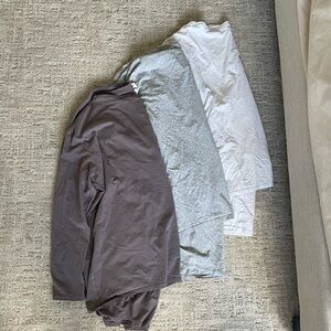 Lululemon Back In Action 3 Long Sleeve Shirts
